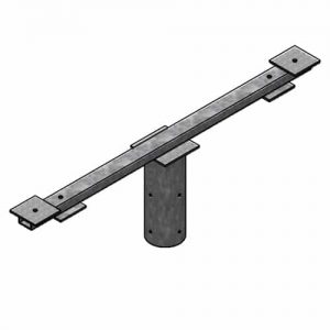 Quad floodlight vertical bracket