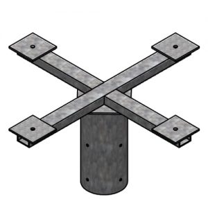 Quad four way floodlight bracket