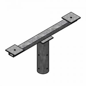 Twin floodlight bracket