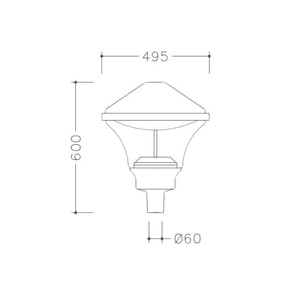 Libra A LED light fixture dimensions