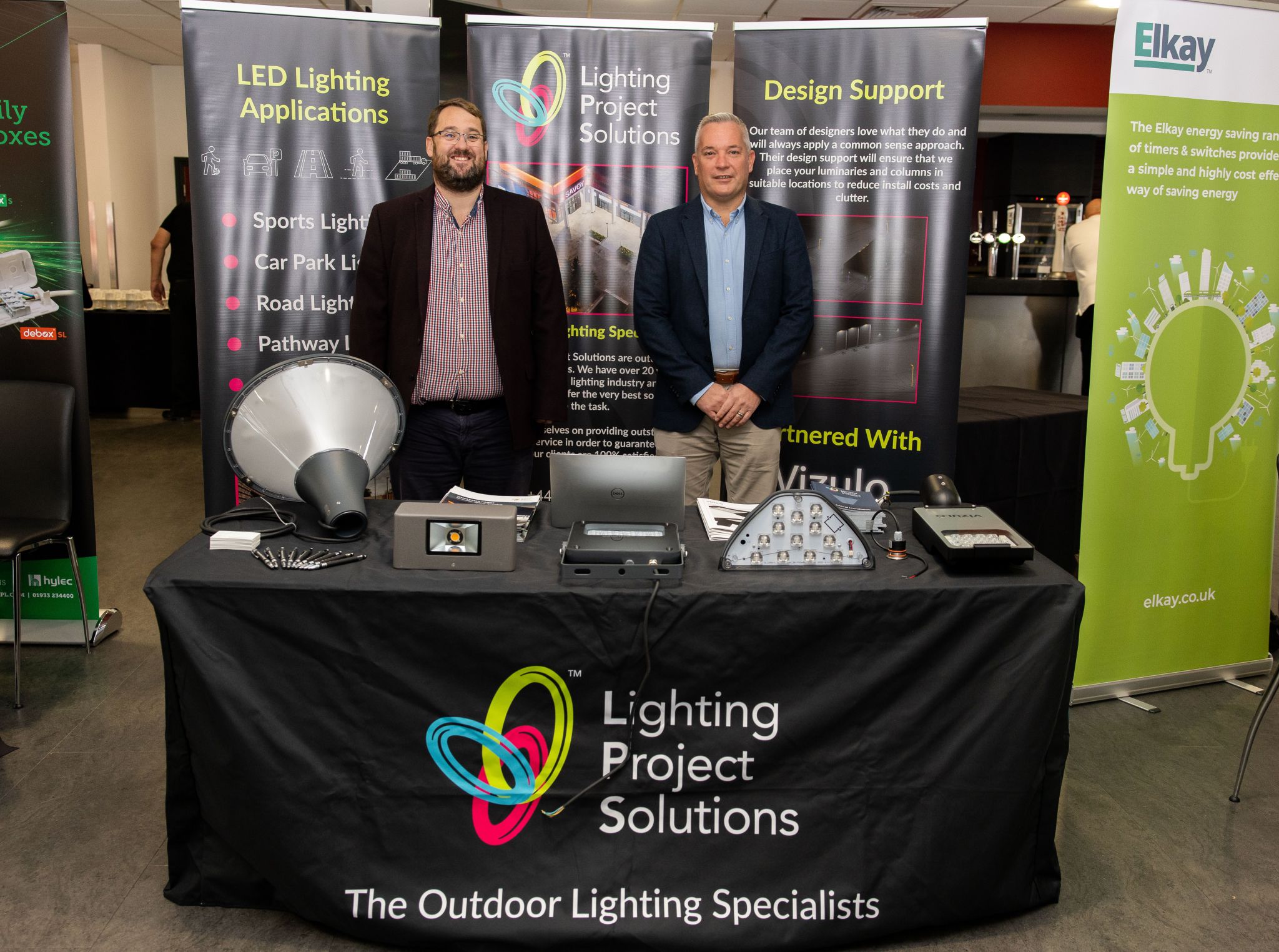 Dale and Matthew Bennet at the LB AGency trade show.