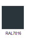 The colour of the light fitting is RAL 7016