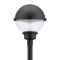 Globo LED post top lighting.