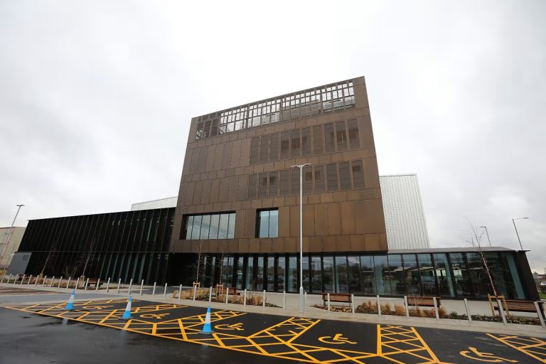 Cymru advanced research center showcasing our external lighting